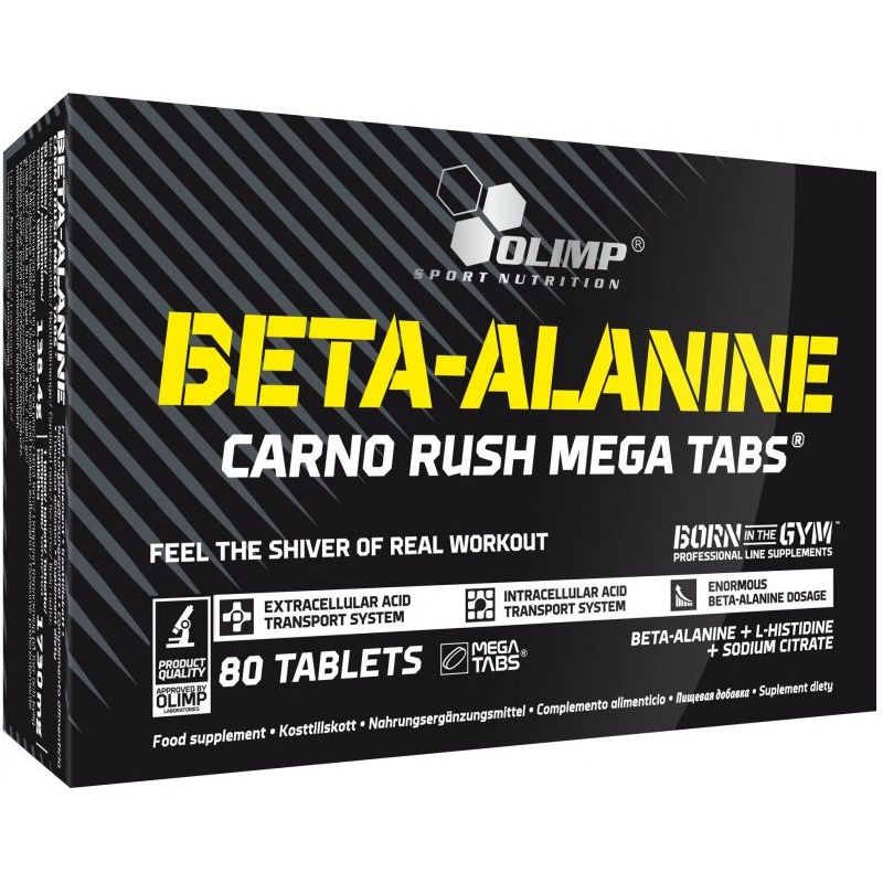 Beta Alanine - Carno Rush Mega Tabs - 80 tablets