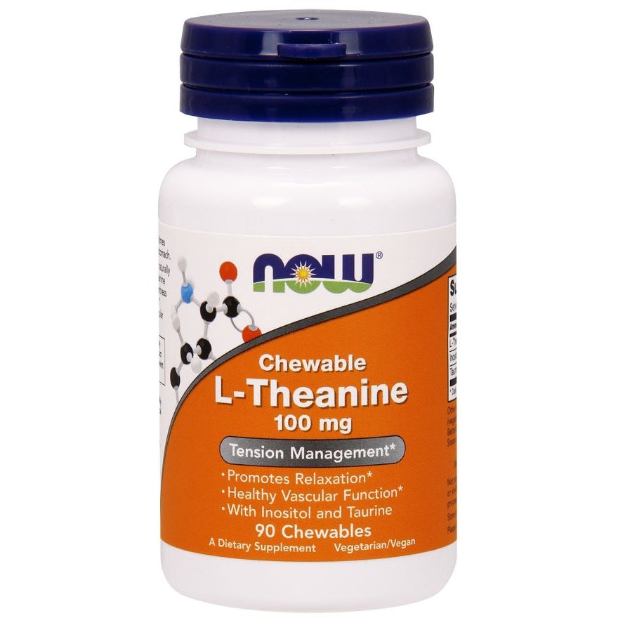 L-Theanine with Inositol and Taurine, 100mg - 90 chewables