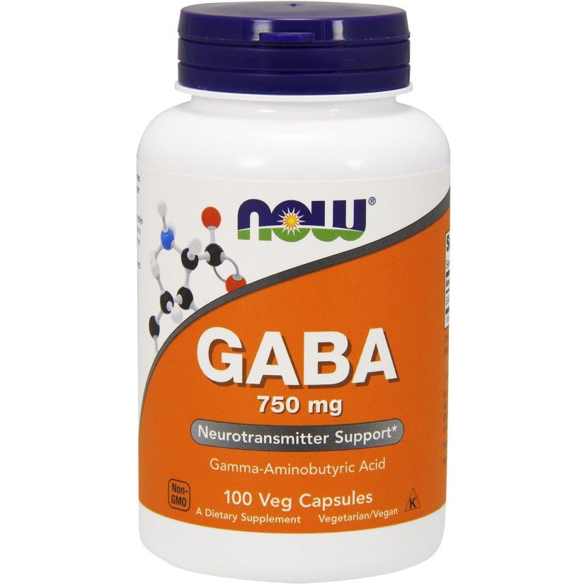 GABA, 750mg - 100 vcaps