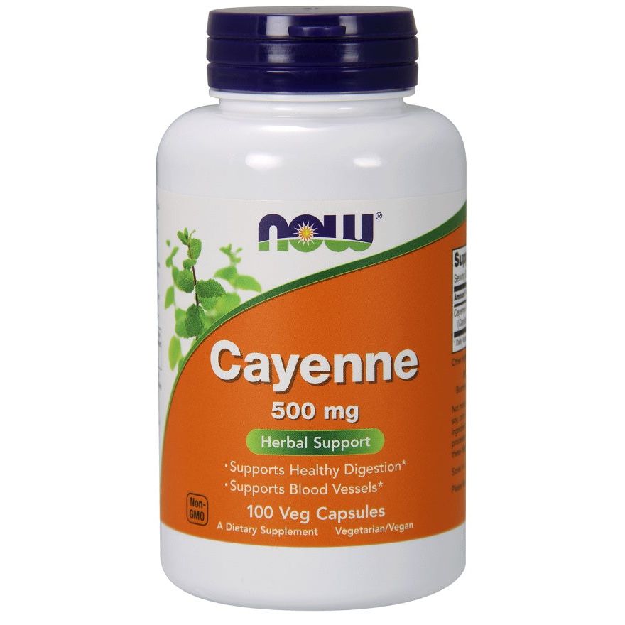 Cayenne, 500mg - 100 vcaps