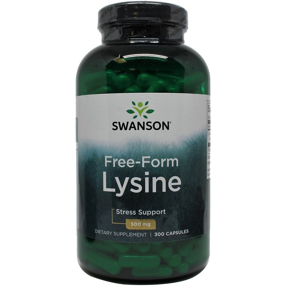 Lysine, 500mg Free-Form - 300 caps