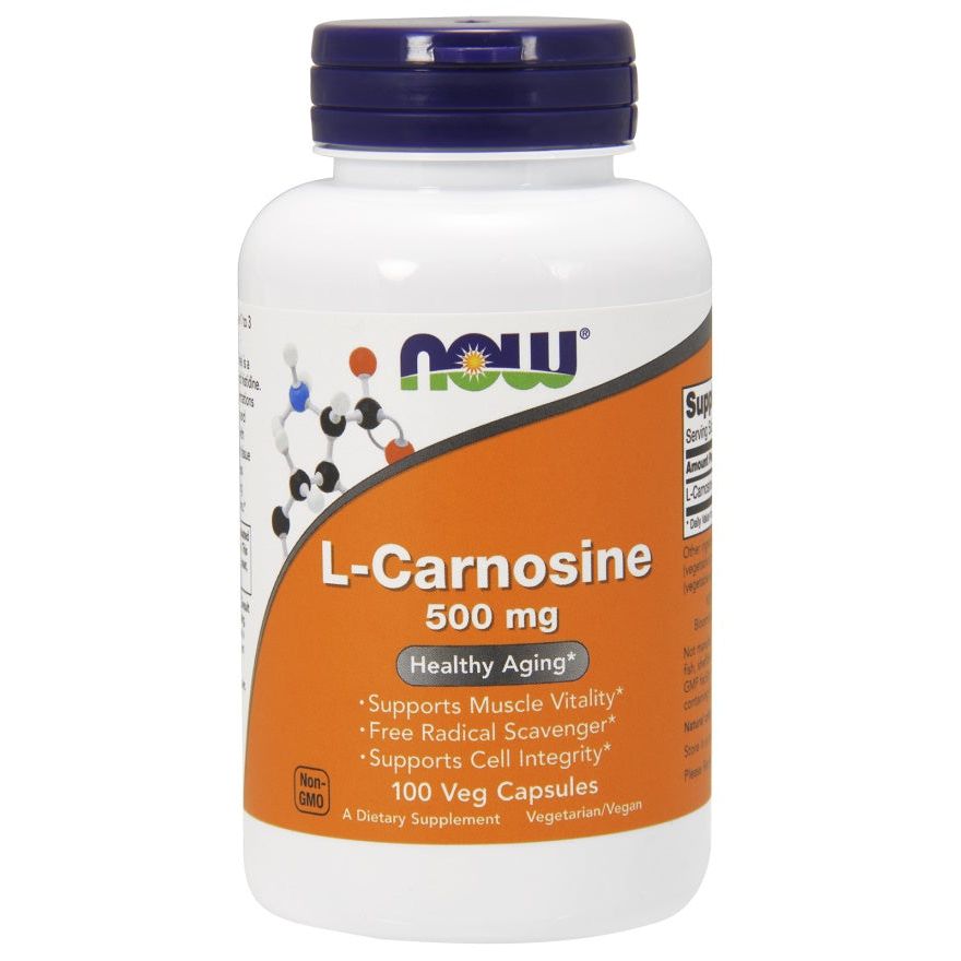 L-Carnosine, 500mg - 100 vcaps