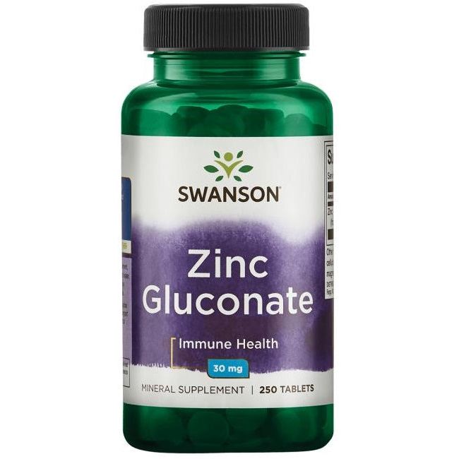 Zinc Gluconate, 30mg - 250 tablets