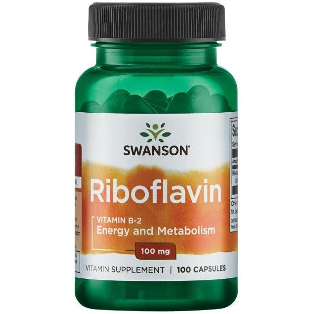Riboflavin Vitamin B-2, 100mg - 100 caps