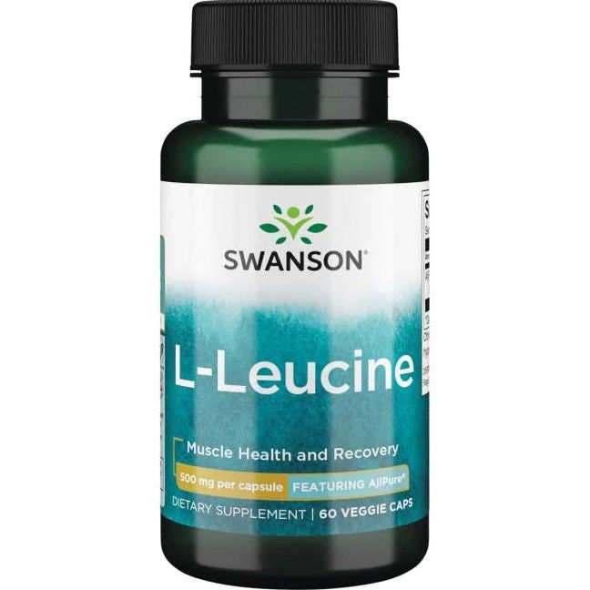 AjiPure L-Leucine, 500mg - 60 vcaps