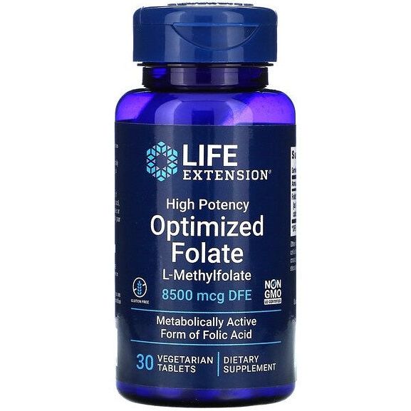 High Potency Optimized Folate - 30 vegetarian tabs