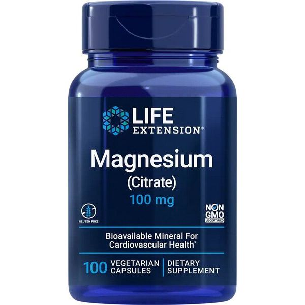Magnesium (Citrate), 100mg - 100 vcaps