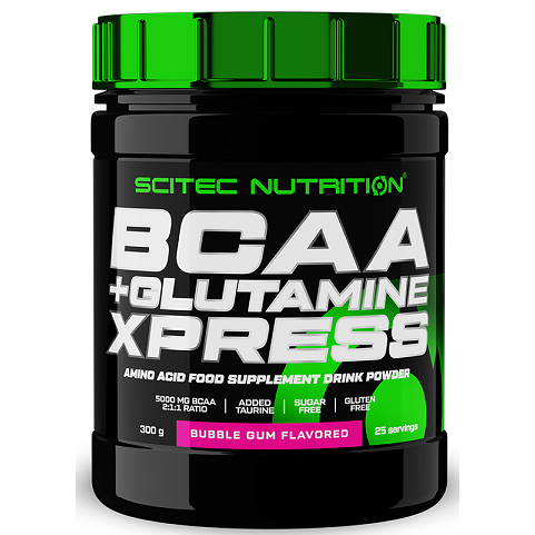 BCAA + Glutamine XPress, Bubble Gum - 300 grams