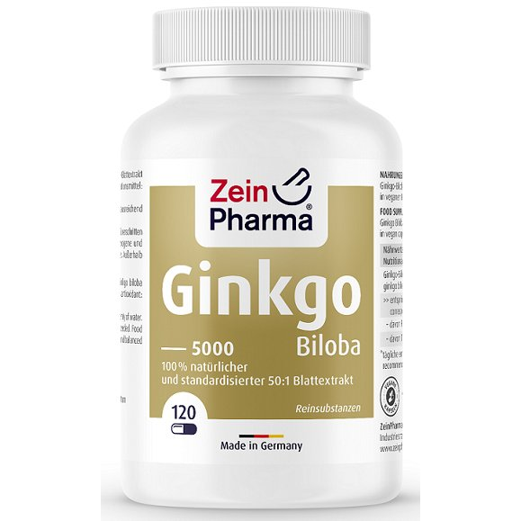 Ginkgo Biloba 5000, 100mg - 120 caps
