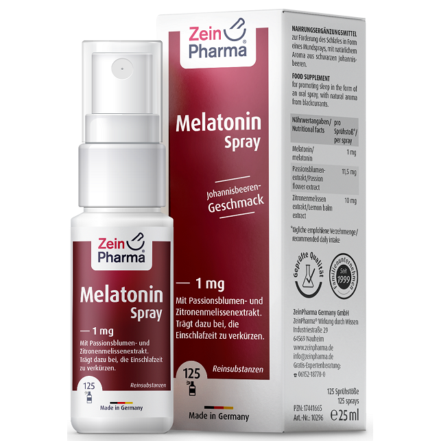 Melatonin Spray, 1mg - 25 ml.