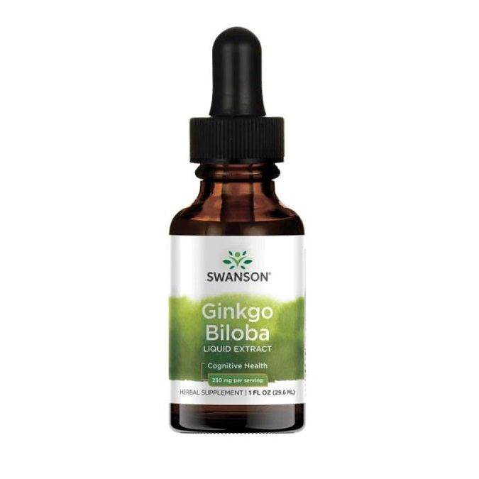 Ginkgo Biloba Liquid Extract, 250mg - 29 ml.