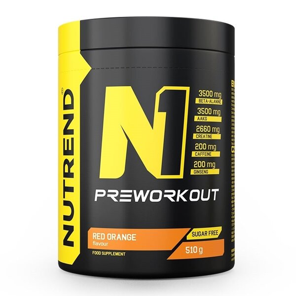 N1 Pre-Workout, Red Orange - 510 grams