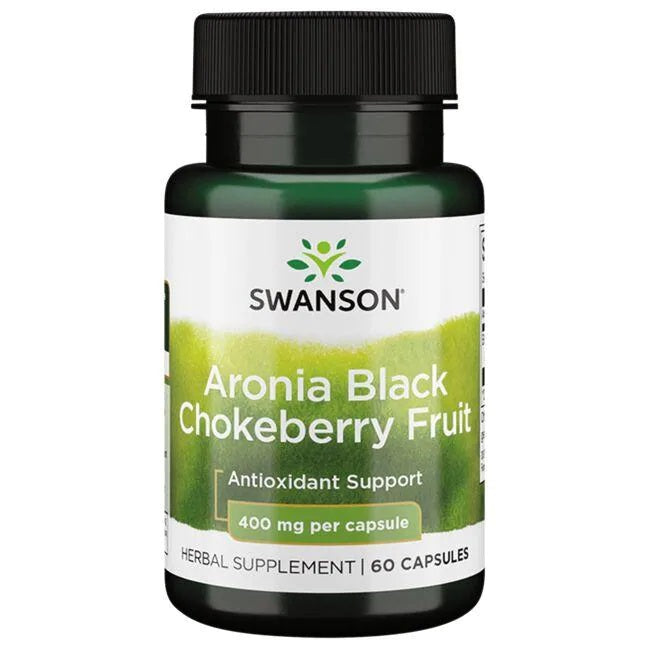 Aronia Black Chokeberry Fruit, 400mg - 60 caps