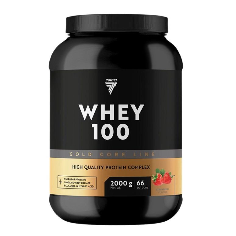Gold Core Whey 100, Strawberry - 2000 grams