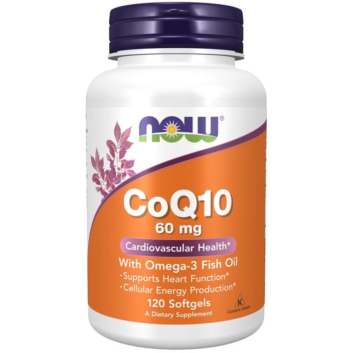 CoQ10 with Omega-3, 60mg - 120 softgels