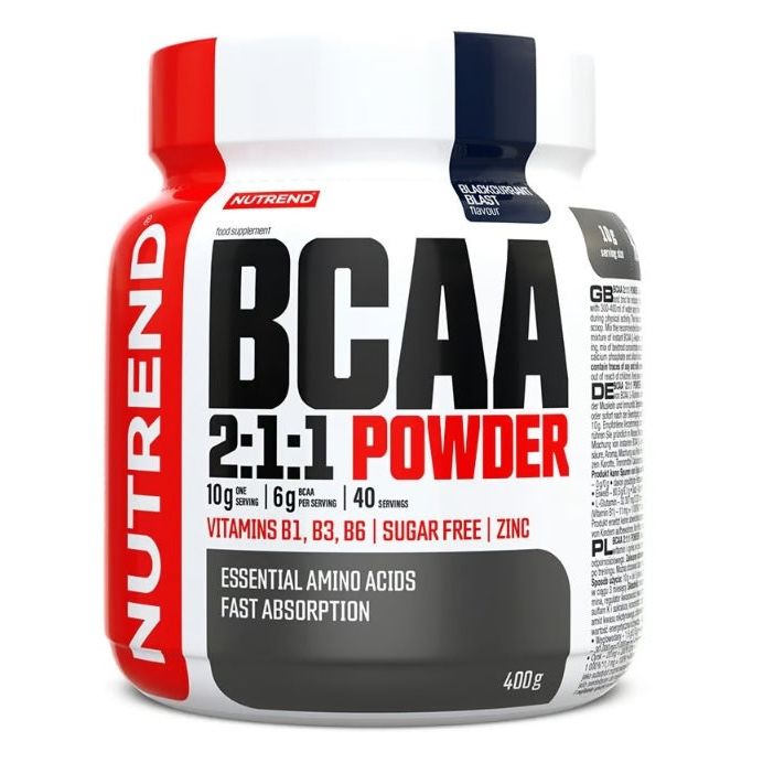 BCAA 2:1:1 Powder, Blackcurrant Blast - 400 grams