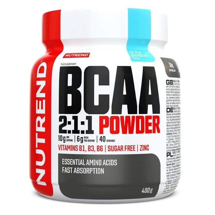 BCAA 2:1:1 Powder, Icy Blue Raspberry - 400 grams
