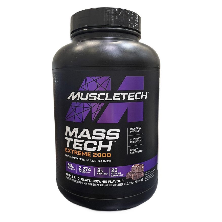Mass-Tech Extreme 2000, Triple Chocolate Brownie - 2720 grams