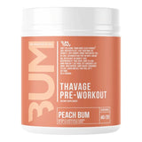 Thavage Pre-Workout, Peach Bum - 520 grams