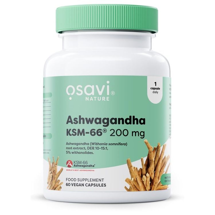 Ashwagandha KSM-66, 200mg - 60 vegan caps