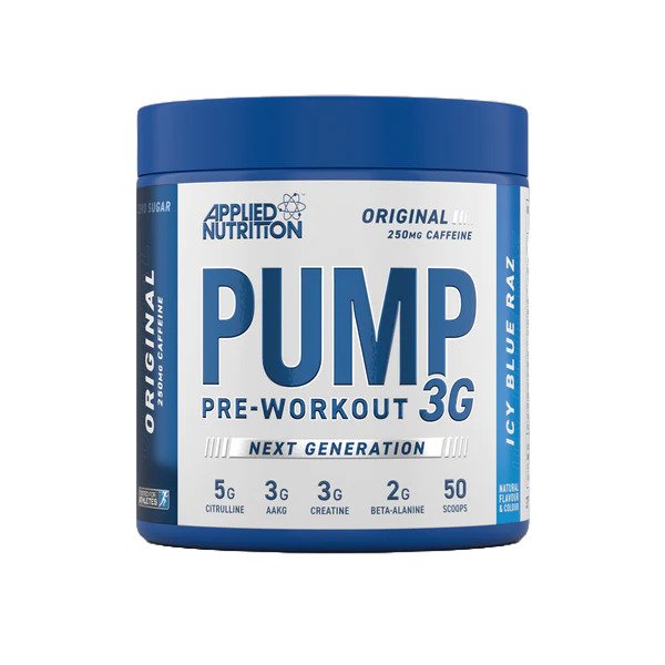 Pump 3G Pre-Workout, Icy Blue Raz - 375 grams