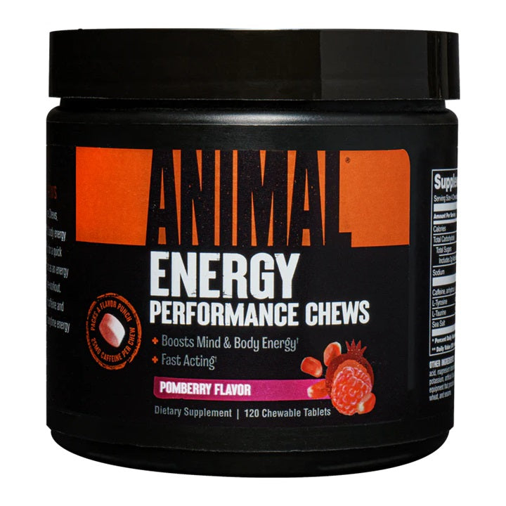 Animal Energy Performance Chew Tabs, Pomberry - 120 chewable tablets