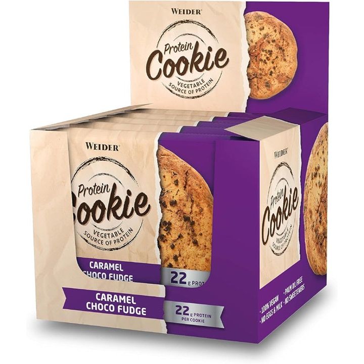 Protein Cookie, Caramel Choco Fudge - 12 x 90g