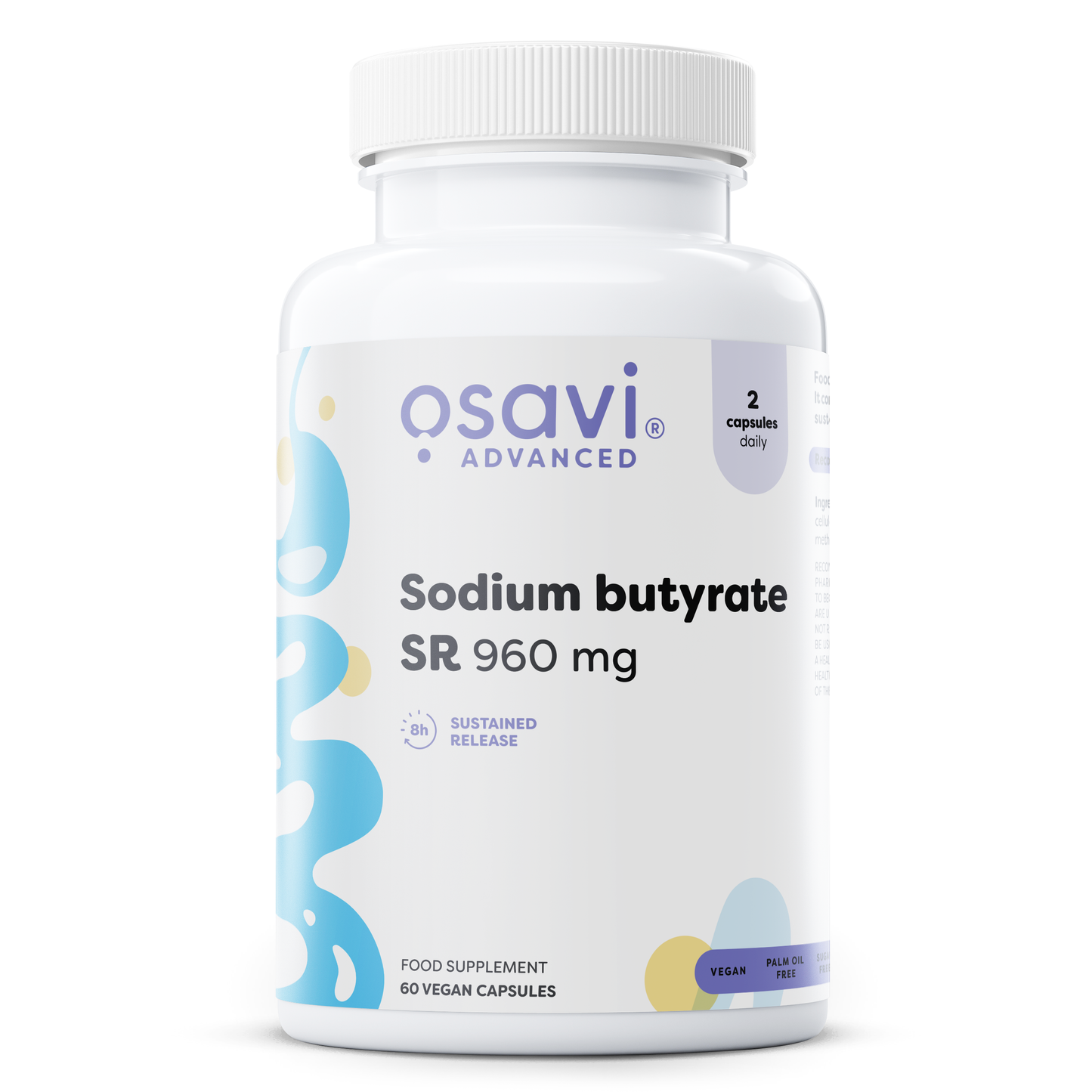 Sodium butyrate SR, 960mg - 60 vegan caps