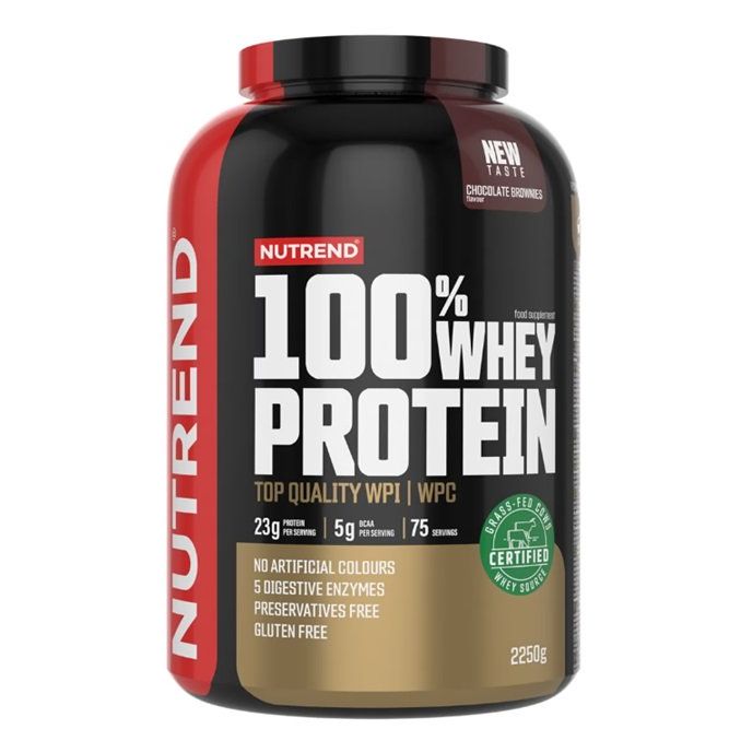 100% Whey Protein, Chocolate Brownies - 2250 grams
