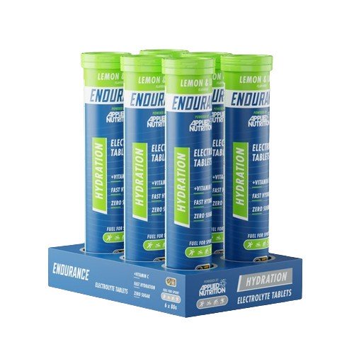 Endurance Hydration Electrolyte Effervescent Tablets, Lemon & Lime - 6 x 20 tabs