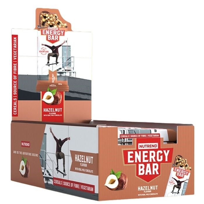 Energy Bar, Hazelnut - 20 x 60g
