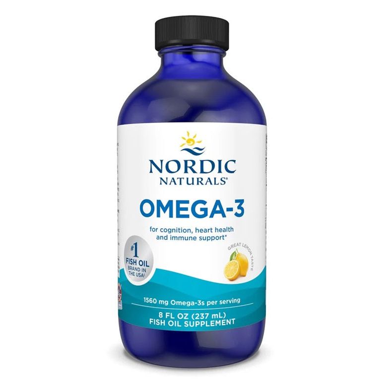 Omega-3, 1560mg Lemon - 237 ml.