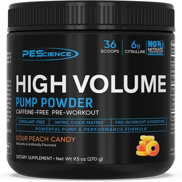 High Volume (New Formula), Sour Peach Candy - 270 grams