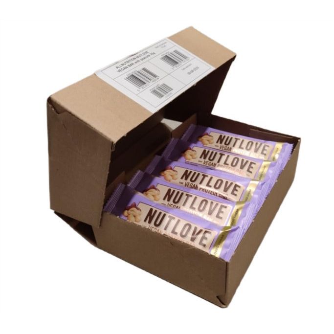 Nutlove Vegan Bar, Peanuts - 15 x 35g