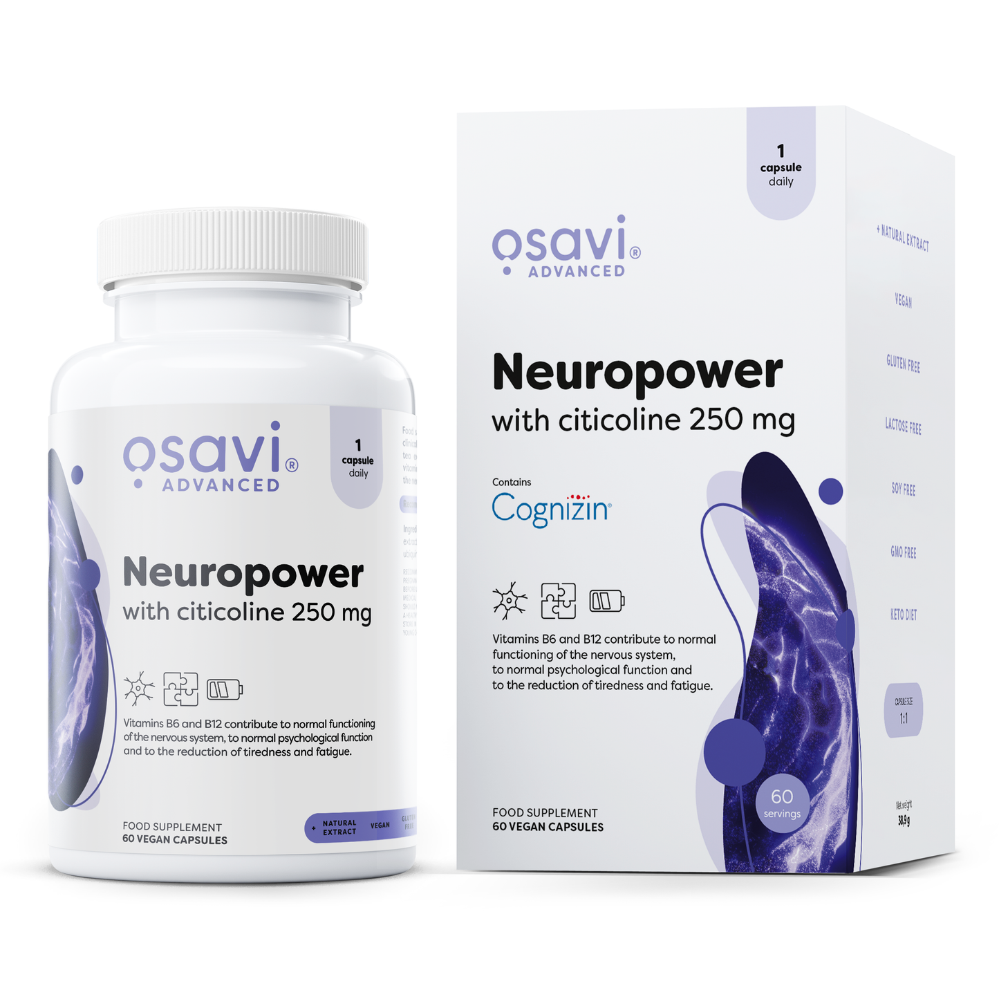 Neuropower with Citicoline, 250mg - 60 vegan caps