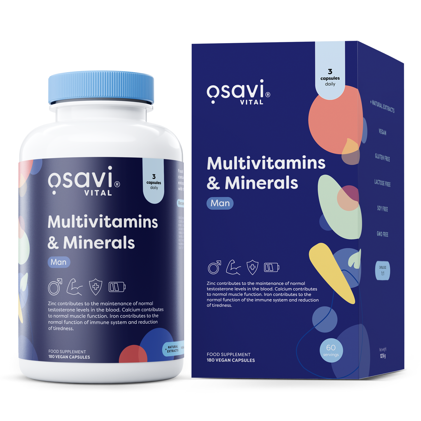 Multivitamins & Minerals Man - 180 vegan caps