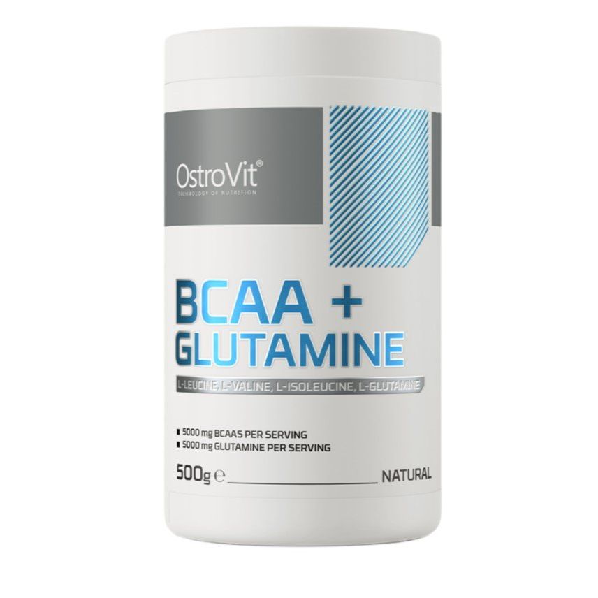 BCAA + Glutamine, Natural - 500 grams