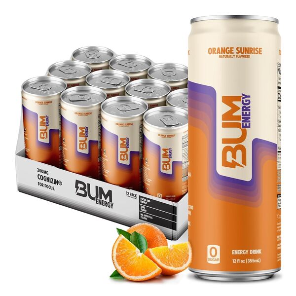 Bum Energy, Orange Sunrise - 12 x 355 ml.
