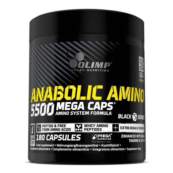 Anabolic Amino 5500, Mega Caps - 180 caps