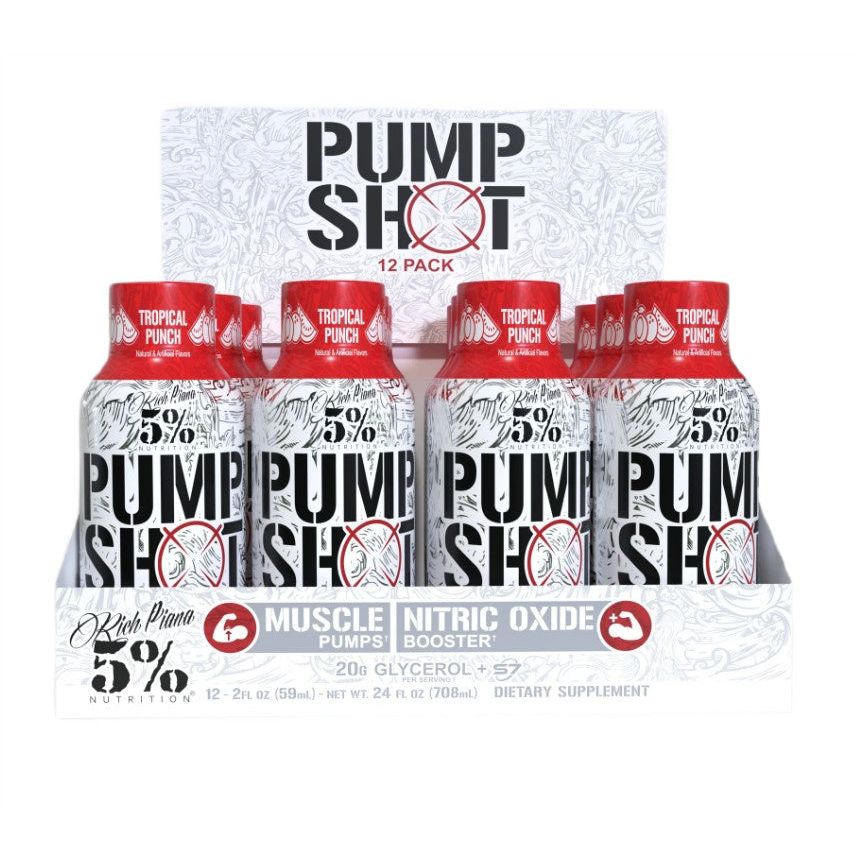 Pump Shot, Tropical Punch - 12 x 59 ml.