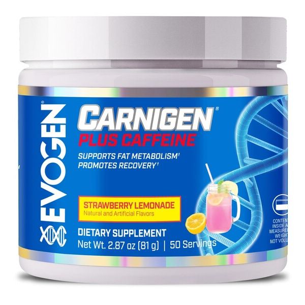 Carnigen Plus Caffeine, Strawberry Lemonade - 81 grams