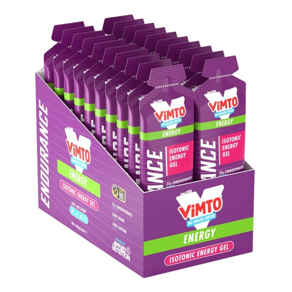 Endurance Energy Isotonic Energy Gel, Vimto - 20 x 60g