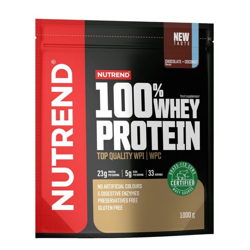 100% Whey Protein, Chocolate + Coconut - 1000 grams