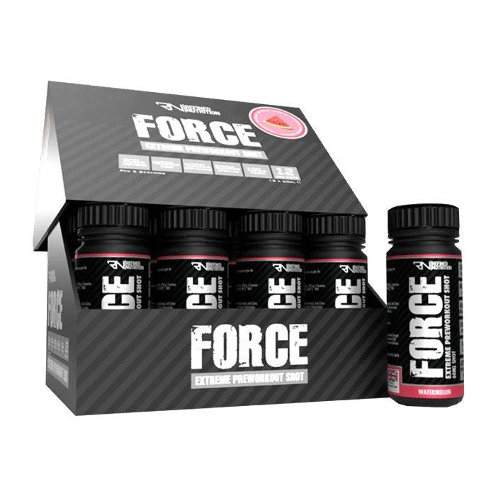 Force Extreme Pre-Workout Shot, Watermelon - 12 x 60 ml.