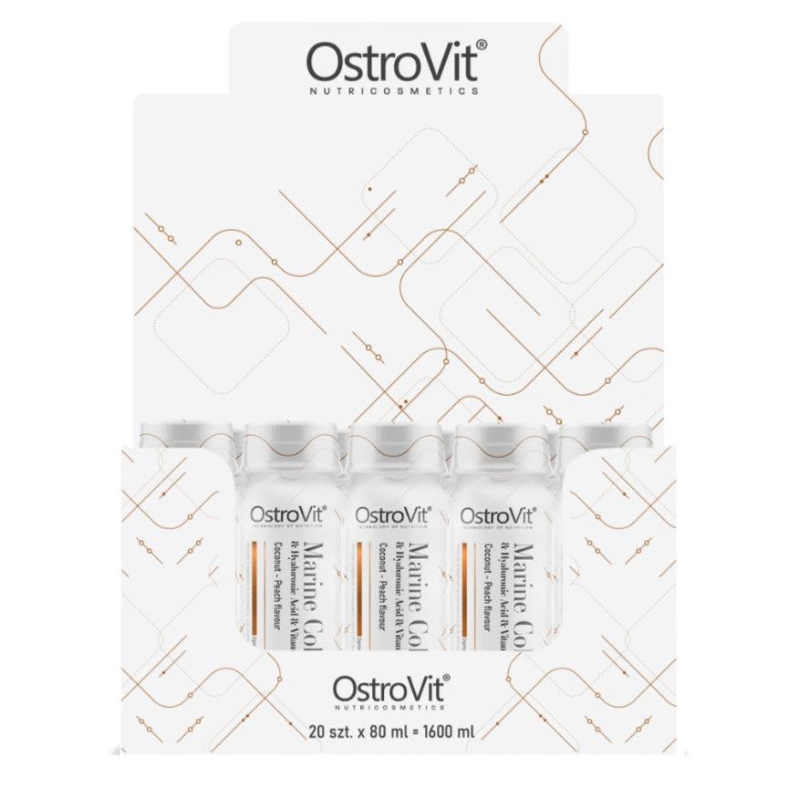 Marine Collagen Shot, Coconut-Peach - 20 x 80 ml.