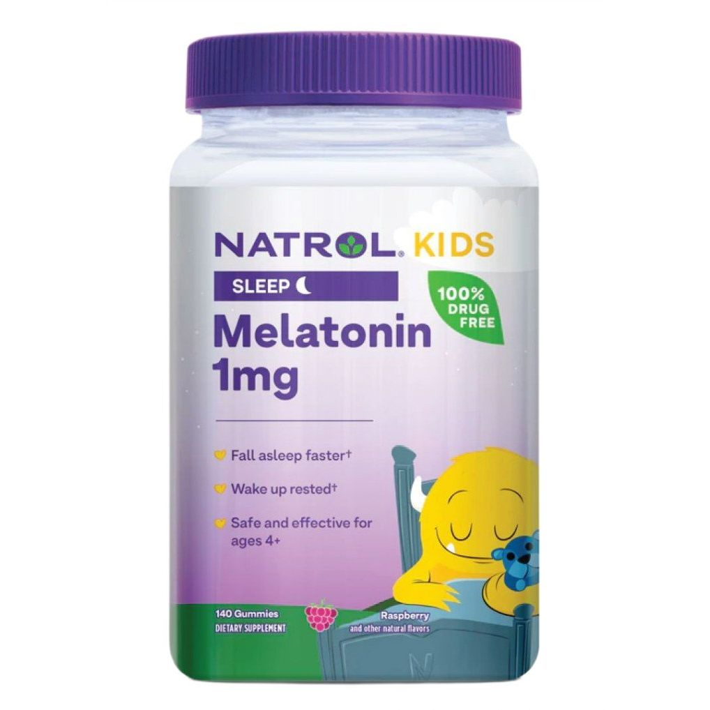 Kids Melatonin, 1mg (Raspberry) - 140 gummies