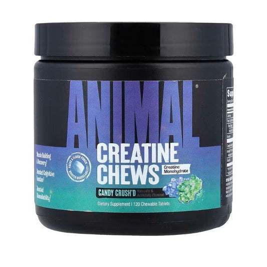 Animal Creatine Chews, Candy Crush'd - 120 chewable tablets