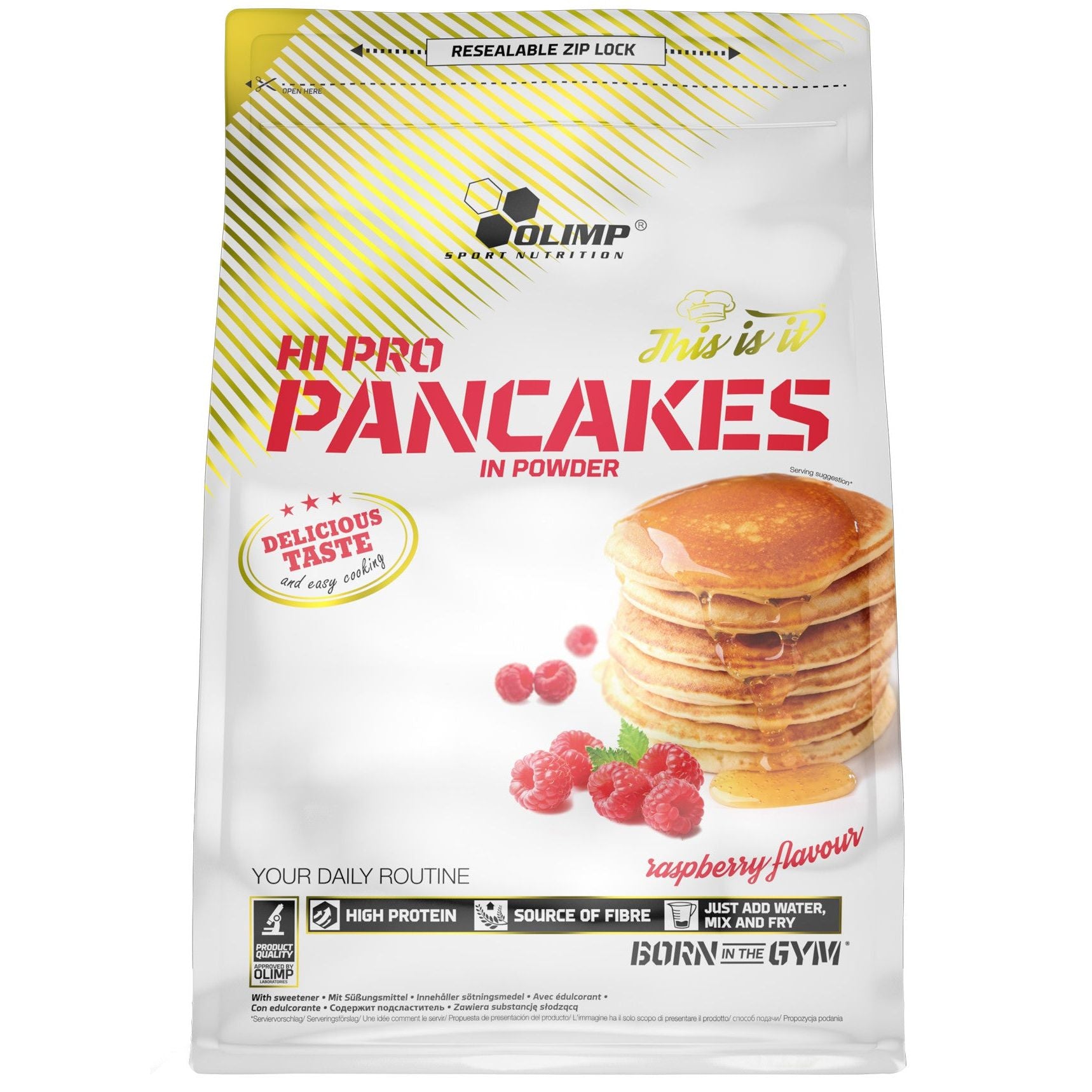 Hi Pro Pancakes, Raspberry - 900 grams