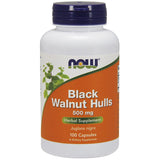 Black Walnut Hulls, 500mg - 100 caps