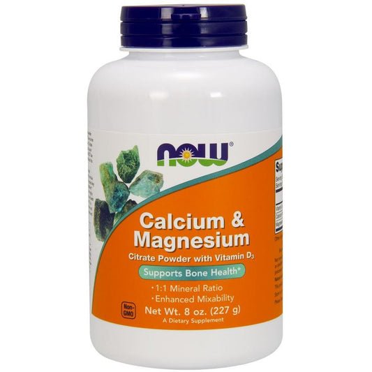 Calcium & Magnesium, Citrate Powder with Vitamin D3 - 227 grams
